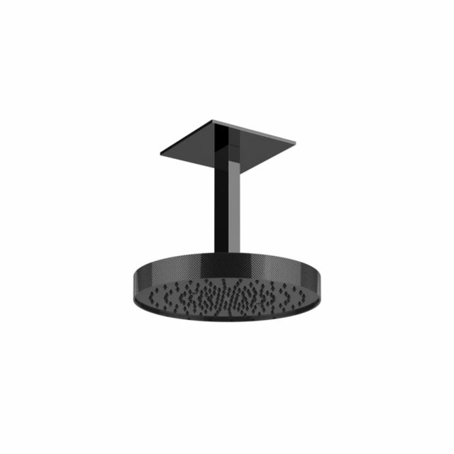 Gessi Tondo Shower Soffione a soffitto orientabile 63470-Black Metal PVD