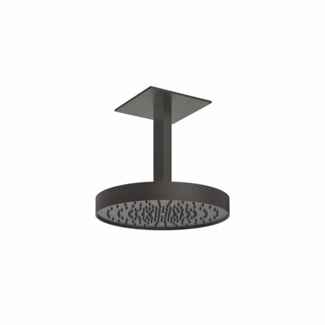 Gessi Tondo Shower Soffione a soffitto orientabile 63470-Black Metal Brushed PVD