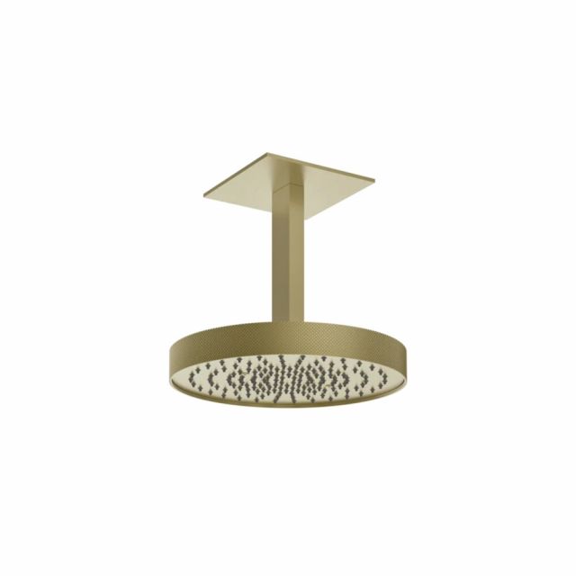 Gessi Tondo Shower Soffione a soffitto orientabile 63470-Brass Brushed PVD