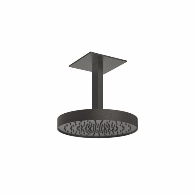 Gessi Tondo Shower Soffione a soffitto orientabile 63472 -Black Metal Brushed PVD