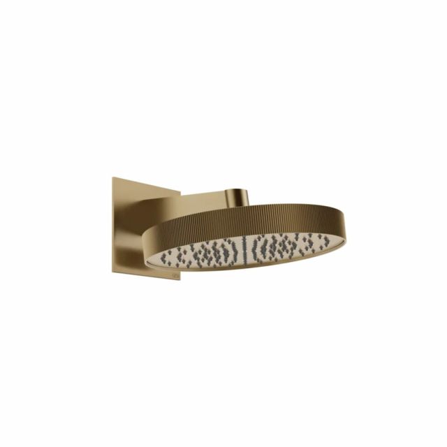 Gessi Tondo Shower Soffione a parete orientabile 63549-Warm Bronze Brushed PVD