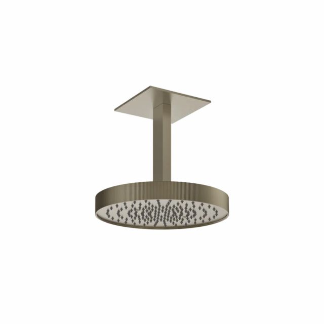 Gessi Tondo Shower Soffione a soffitto orientabile 63570-Finox Brushed Nickel