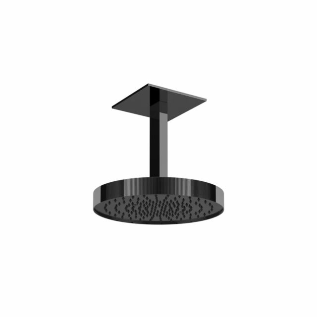 Gessi Tondo Shower Soffione a soffitto orientabile 63570-Black Metal PVD