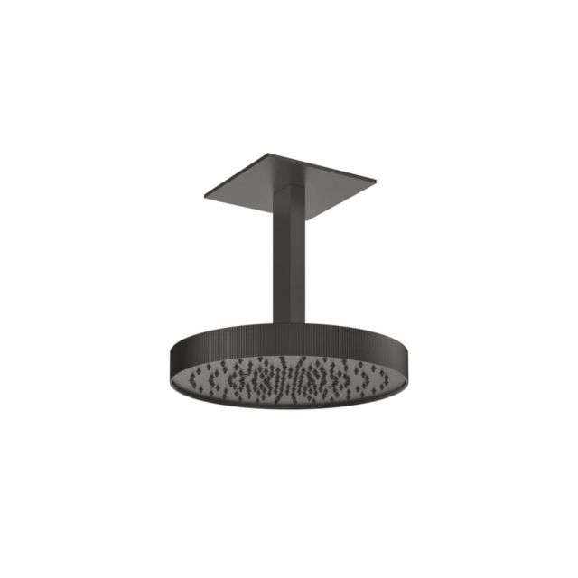 Gessi Tondo Shower Soffione a soffitto orientabile 63570-Black Metal Brushed PVD