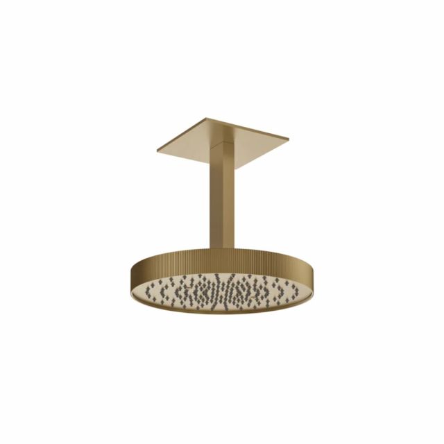 Gessi Tondo Shower Soffione a soffitto orientabile 63570-Warm Bronze Brushed PVD