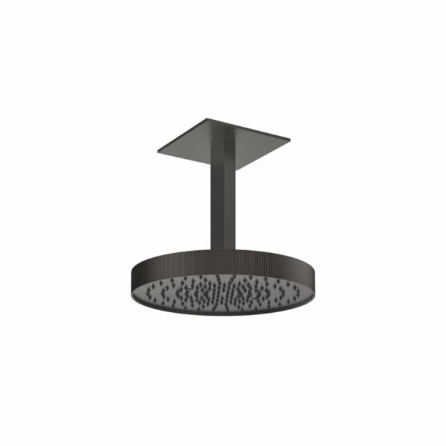 Gessi Tondo Shower Soffione a soffitto orientabile 63572-Black Metal Brushed PVD