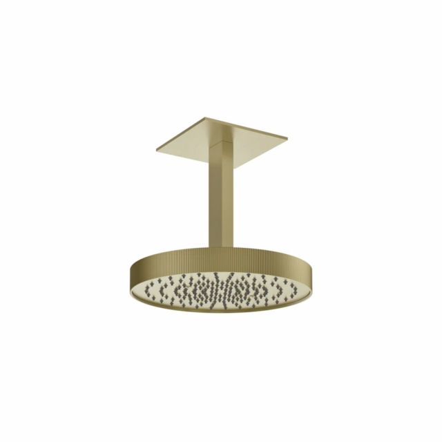 Gessi Tondo Shower Soffione a soffitto orientabile 63572-Brass Brushed PVD