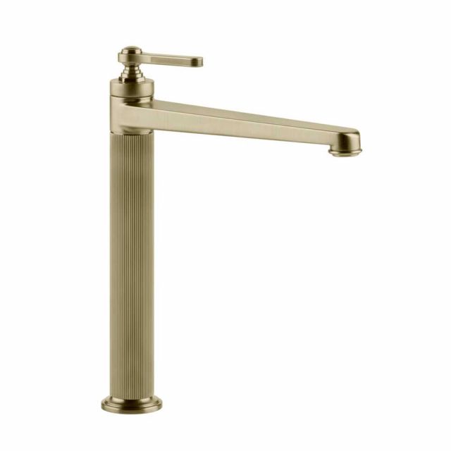 Gessi Venti20 Miscelatore Alto Lavabo 65004-Brass Brushed PVD