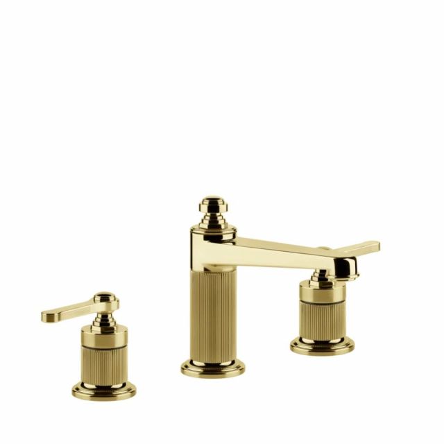Gessi Venti20 Miscelatore 3 Fori Lavabo 65014-Gold PVD