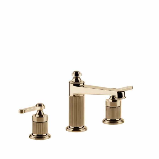 Gessi Venti20 Miscelatore 3 Fori Lavabo 65014-Warm Bronze PVD
