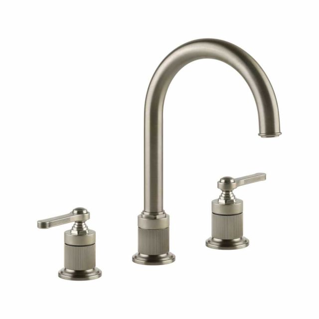 Gessi Venti20 Miscelatore 3 Fori Lavabo 65015-Finox Brushed Nickel