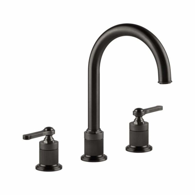 Gessi Venti20 Miscelatore 3 Fori Lavabo 65015-Black Metal Brushed PVD