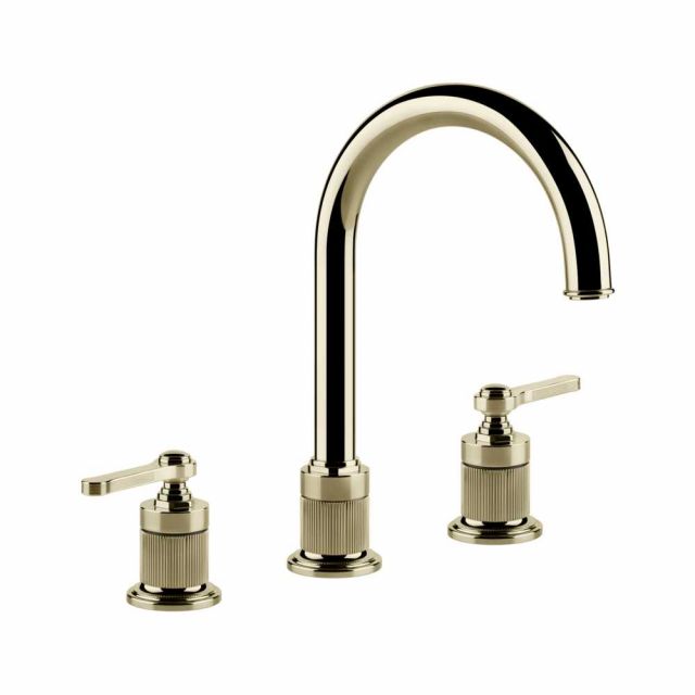 Gessi Venti20 Miscelatore 3 Fori Lavabo 65016-Brass PVD
