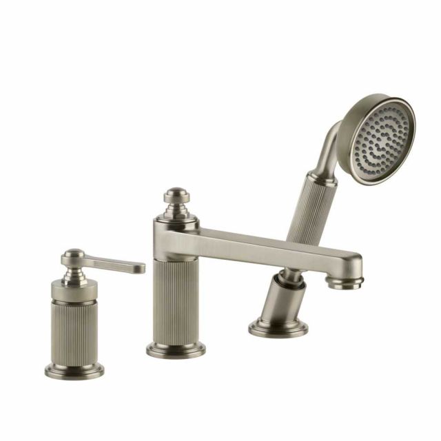 Gessi Venti20 Gruppo Bordo Vasca 65037-Finox Brushed Nickel