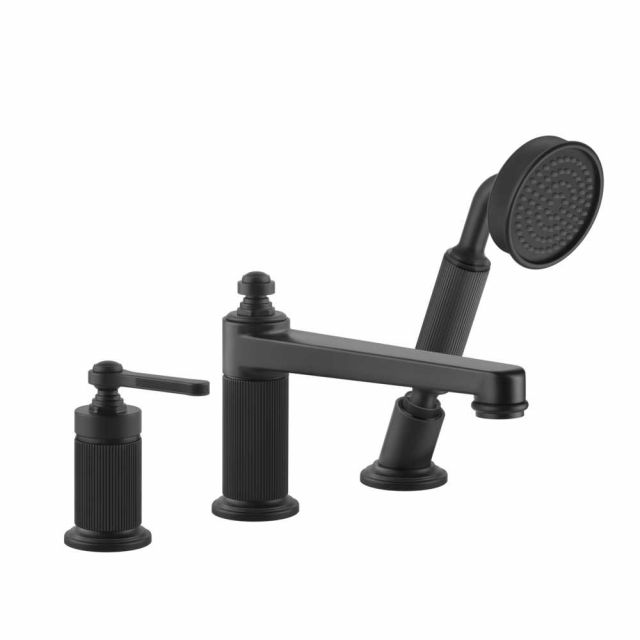 Gessi Venti20 Gruppo Bordo Vasca 65037-Matt Black