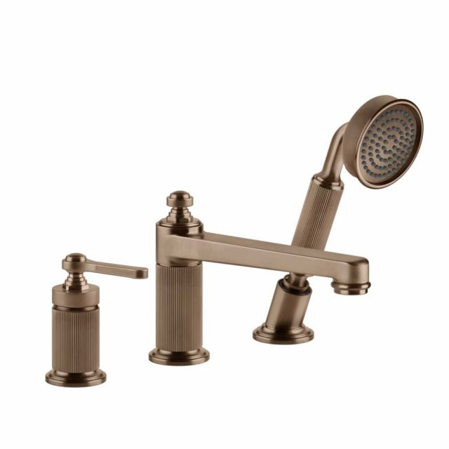 Gessi Venti20 Gruppo Bordo Vasca 65037-Copper Brushed PVD