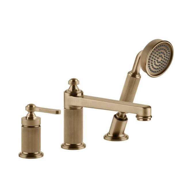Gessi Venti20 Gruppo Bordo Vasca 65037-Warm Bronze Brushed PVD