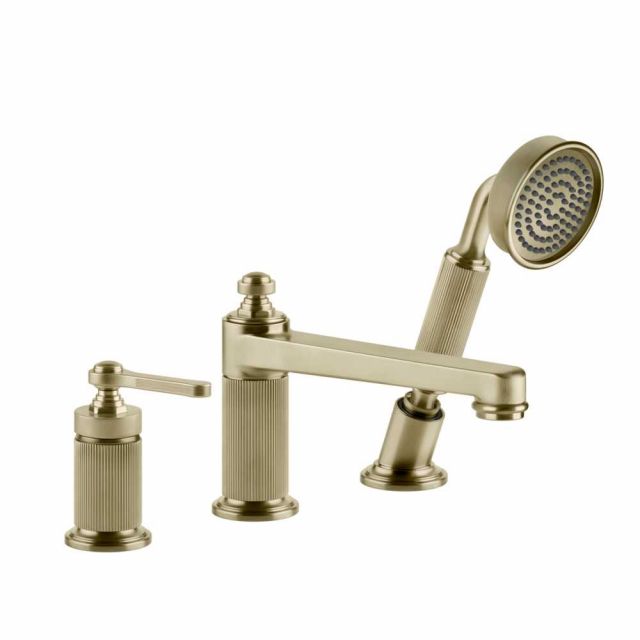 Gessi Venti20 Gruppo Bordo Vasca 65037-Brushed Brass PVD