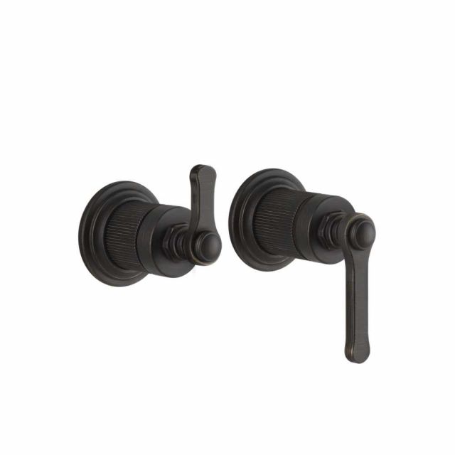 Gessi Venti20 Miscelatore a Parete Doccia 65038+54073-Aged Bronze