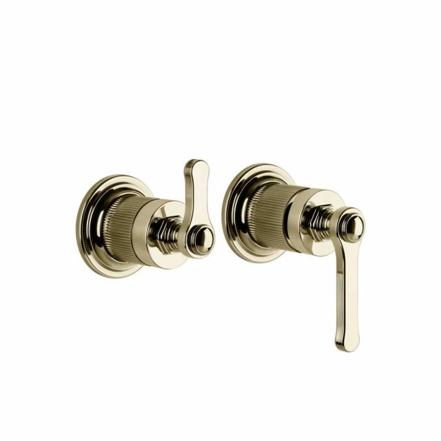 Gessi Venti20 Miscelatore a Parete Doccia 65038+54073-Brass PVD