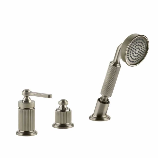 Gessi Venti20 Gruppo Bordo Vasca 65043-Finox Brushed Nickel