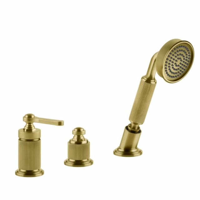 Gessi Venti20 Gruppo Bordo Vasca 65043-Gold Brushed PVD