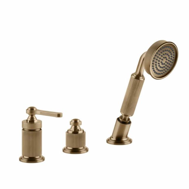 Gessi Venti20 Gruppo Bordo Vasca 65043-Warm Bronze Brushed PVD