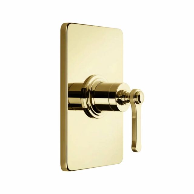 Gessi Venti20 Miscelatore Doccia a Parete 65061+44655-Gold PVD
