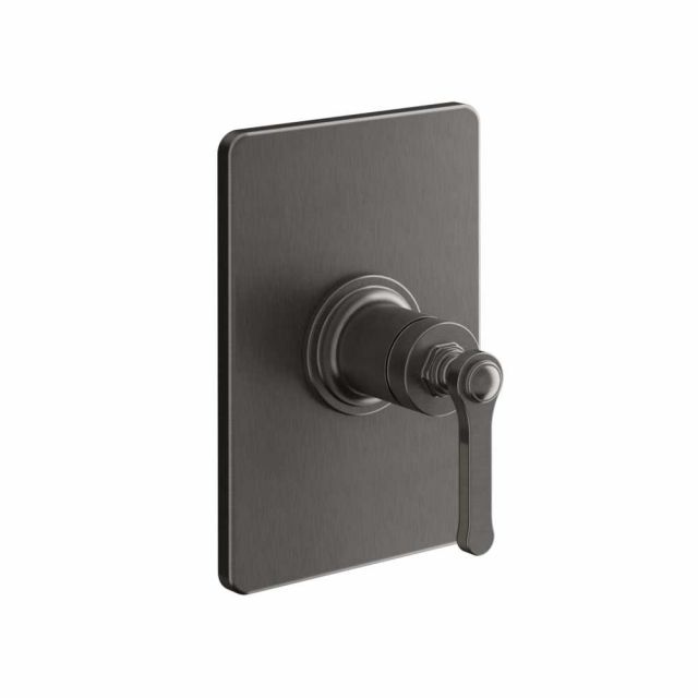 Gessi Venti20 Miscelatore Doccia a Parete 65061+44655-Black Metal Brushed PVD