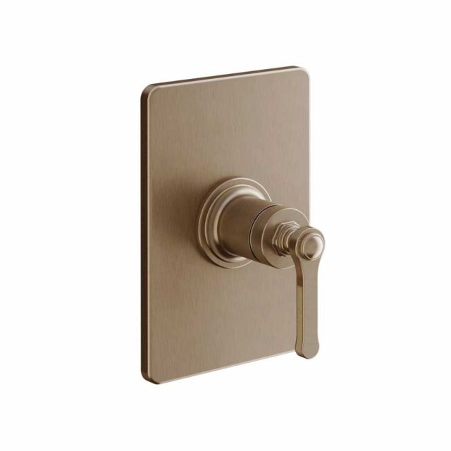 Gessi Venti20 Miscelatore Doccia a Parete 65061+44655-Copper Brushed PVD