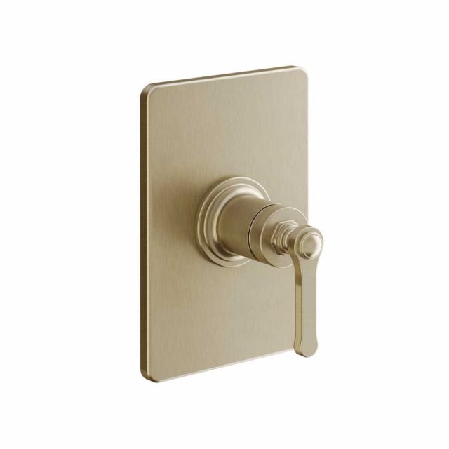 Gessi Venti20 Miscelatore Doccia a Parete 65061+44655-Warm Bronze Brushed PVD