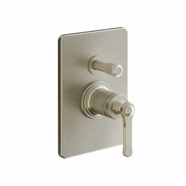 Gessi Venti20 Miscelatore Doccia a Parete 65079+44673-Finox Brushed Nickel