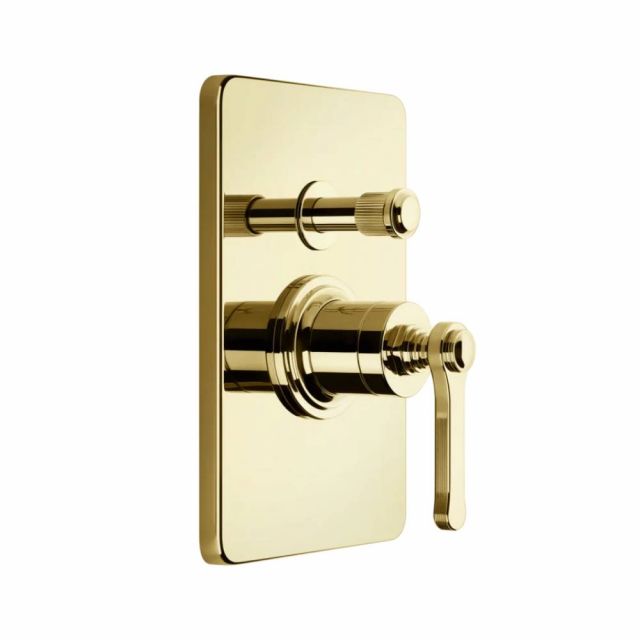 Gessi Venti20 Miscelatore Doccia a Parete 65079+44673-Gold PVD