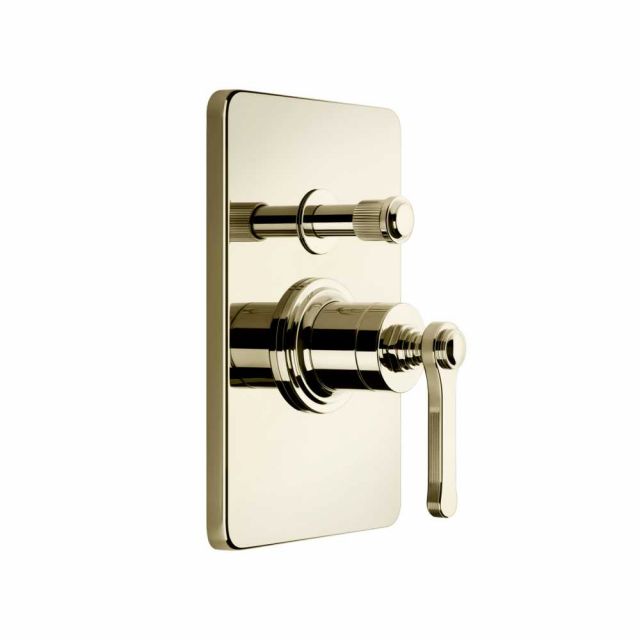 Gessi Venti20 Miscelatore Doccia a Parete 65079+44673-Brass PVD
