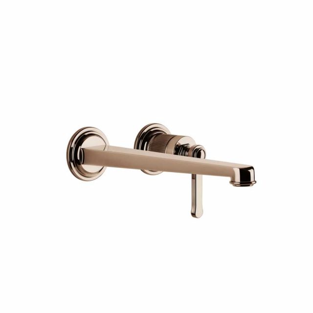 Gessi Venti20 Miscelatore a Parete Lavabo 65088+63397-Copper PVD