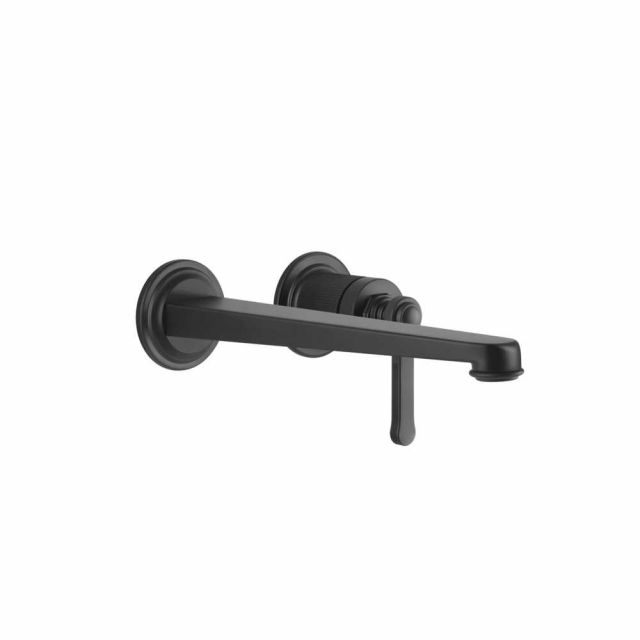 Gessi Venti20 Miscelatore a Parete Lavabo 65088+63397-Matte Black