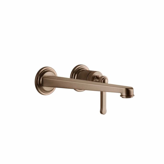 Gessi Venti20 Miscelatore a Parete Lavabo 65088+63397-Copper Brushed PVD