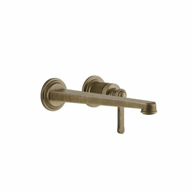 Gessi Venti20 Miscelatore a Parete Lavabo 65088+63397-Antique Brass
