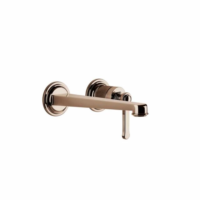 Gessi Venti20 Miscelatore a Parete Lavabo 65089+63397-Copper PVD