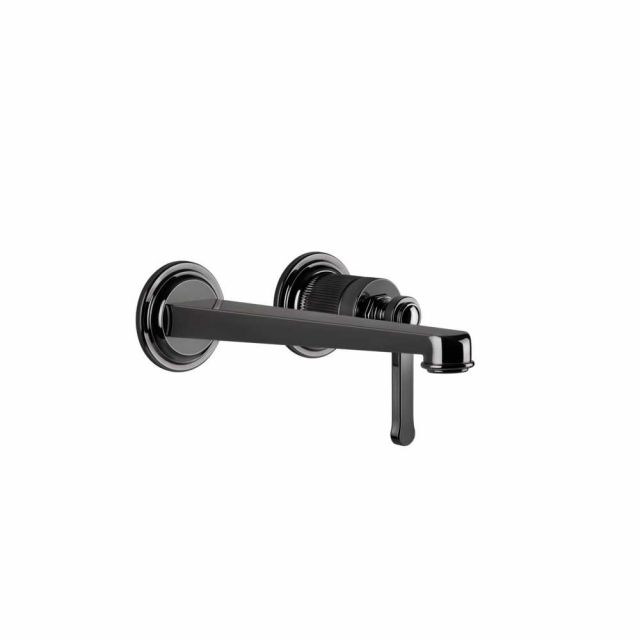 Gessi Venti20 Miscelatore a Parete Lavabo 65089+63397-Black Metal PVD