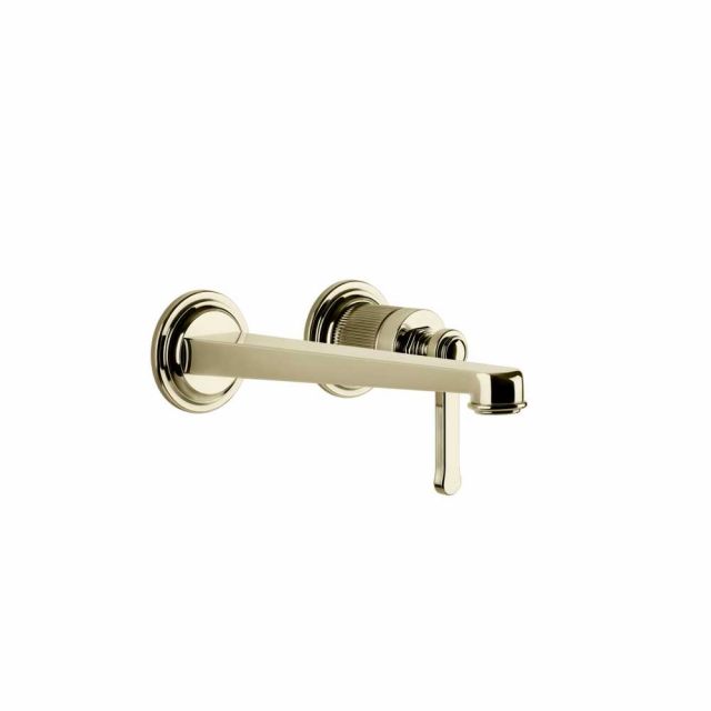 Gessi Venti20 Miscelatore a Parete Lavabo 65089+63397-Brass PVD