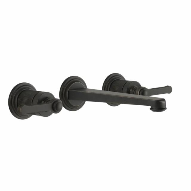 Gessi Venti20 Miscelatore a Parete Lavabo 65091+45089-Aged Bronze