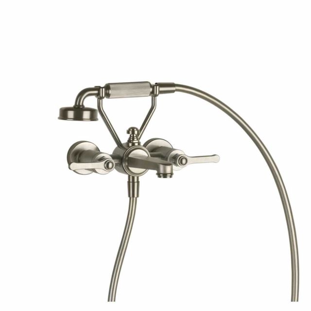 Gessi Venti20 Gruppo Vasca a Parete 65113-Finox Brushed Nickel