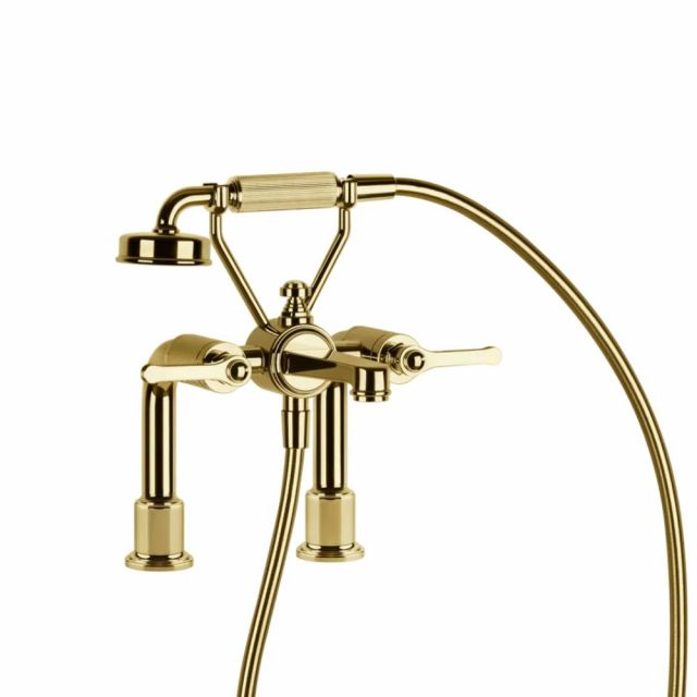 Gessi Venti20 Gruppo Bordo Vasca 65115-Gold PVD