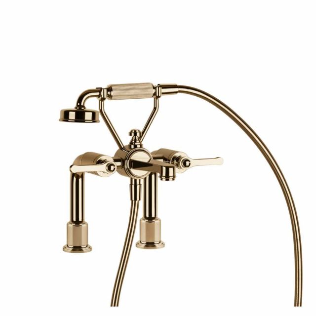Gessi Venti20 Gruppo Bordo Vasca 65115-Warm Bronze PVD