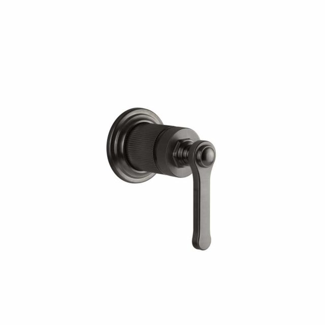 Gessi Venti20 Miscelatore a Parete Doccia 65131+54055-Black Metal Brushed PVD