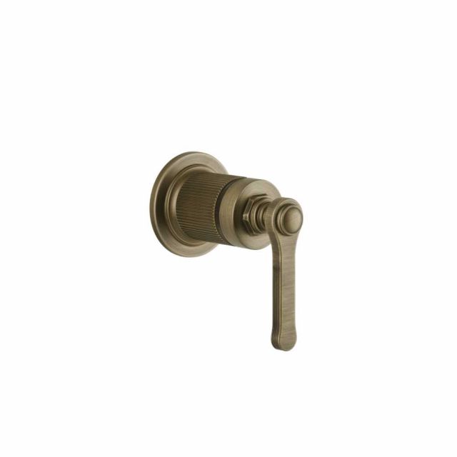 Gessi Venti20 Miscelatore a Parete Doccia 65131+54055-Antique Brass