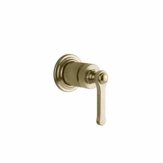 Gessi Venti20 Miscelatore a Parete Doccia 65131+54055-Brass Brushed PVD