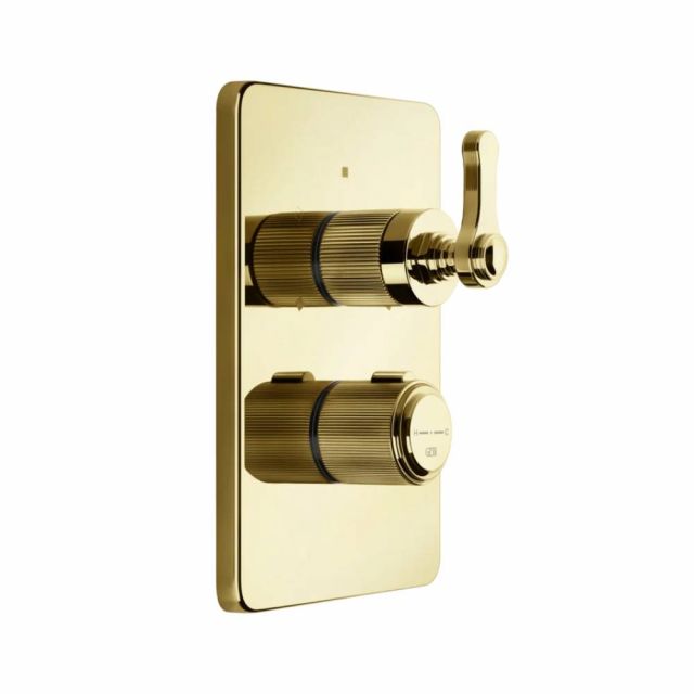Gessi Venti20 Miscelatore Termostatico Doccia 65135+09269-Gold PVD