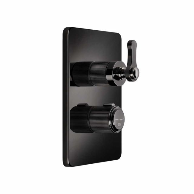 Gessi Venti20 Miscelatore Termostatico Doccia 65135+09269-Black Metal PVD